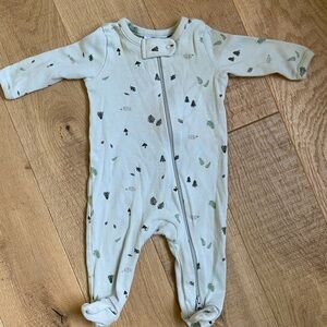 Cozy Sage Green Baby One Piece